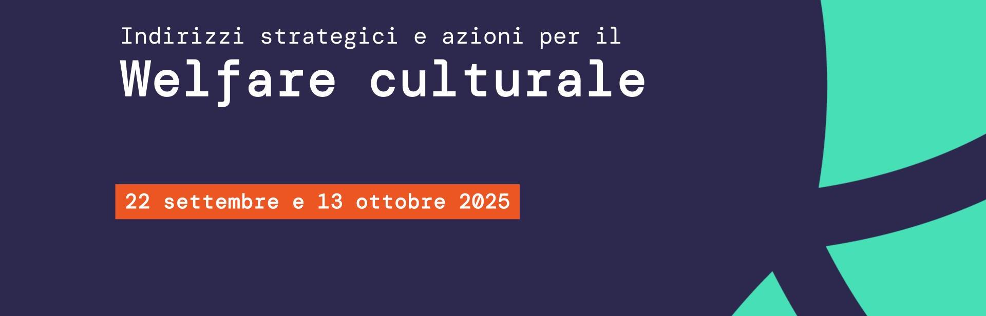 Indirizzi strategici per il welfare culturale - cover